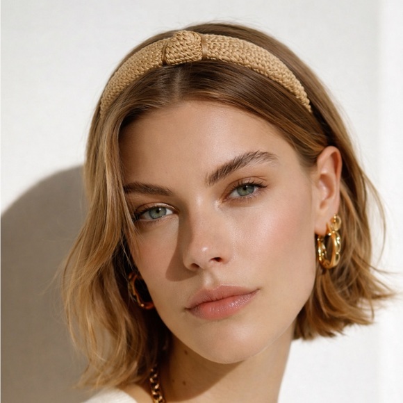 No Brand Accessories - Brand New!! Woven headband with knit detail